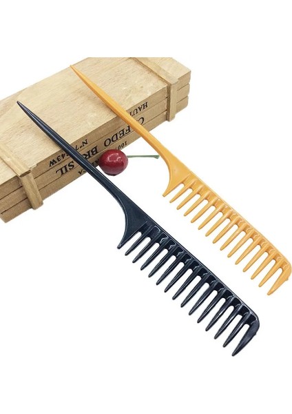 Siyah Stil Sıçan Kuyruğu Saç Tarak Salon Berber Aksesuarları Için Islak Saç Geniş Diş Tarak Ayrılık Dolaşık Açıcı Saç Saç Fırçası Aracı Berber (Yurt Dışından) modelleri