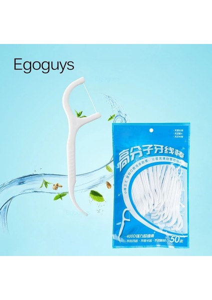 50 Adet Diş Ipi Stili Pcs 7.5cm Dental Flok Diş Temizleyici Ağız Hijyeni Bakımı Diş Arası Temizleme Flosser Fırça Kürdan Aracı (Yurt Dışından) fiyatları