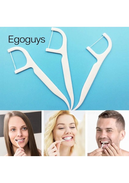 50 Adet Diş Ipi Stili Pcs 7.5cm Dental Flok Diş Temizleyici Ağız Hijyeni Bakımı Diş Arası Temizleme Flosser Fırça Kürdan Aracı (Yurt Dışından) fırsatları