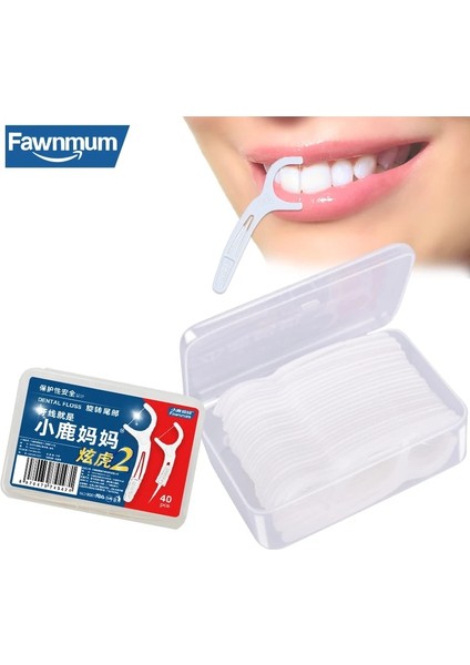 Fawnmum Diş Ipi ve Kürdan Ipliği Dişler Için Diş Bakımı Diş Temizliği Için Plastik Kürdan Iplikli Diş Hekimliği Alet Seçtikleri (Yurt Dışından)