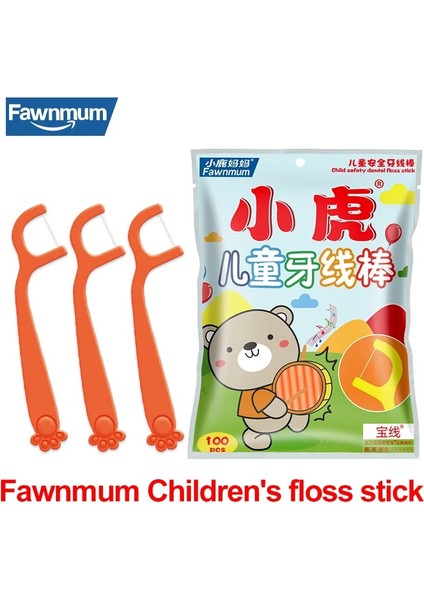 Fawnmum Ldren's Diş Ipi Çubuk Tek Kullanımlık Diş Ipi Diş Ipi Çubuk Çocuklar Için Sevimli Diş Bakımı Plastik Diş Seçtikleri (Yurt Dışından)