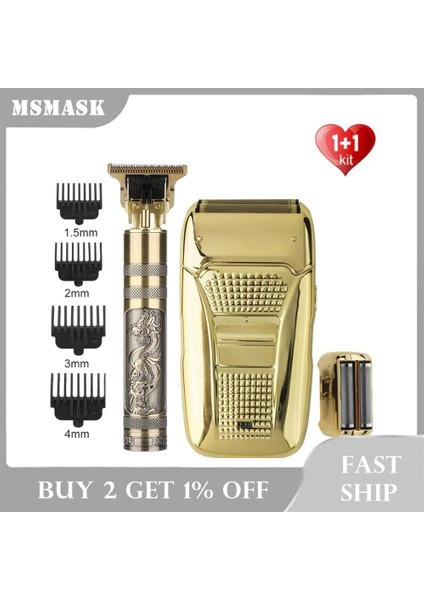 Tıraş Makinesi Stili Erkek Saç Kesme Makinesi + Elektrikli Tıraş Makinesi T9 Kel Kafalı Saç Düzeltici Kuaför Saç Kesme Makinesi Akülü Sakal Tıraş Jilet Biçme Makinesi (Yurt Dışından) fırsatları
