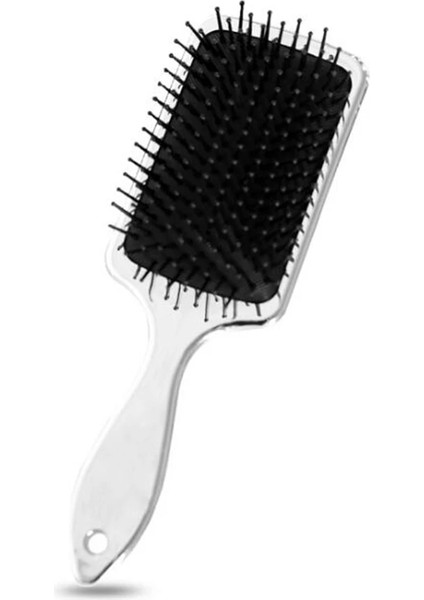 Gümüş Tarzı Dolaşık Açıcı Saç Fırçası Saç Derisi Masaj Tarak Kürek Fırçası Düz ​​kıvırcık Saç Tarak Kuaförlük Saç Fırçası Salon Saç Şekillendirici Aracı (Yurt Dışından)