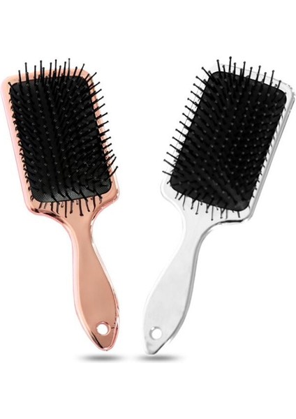 Gümüş Tarzı Dolaşık Açıcı Saç Fırçası Saç Derisi Masaj Tarak Kürek Fırçası Düz ​​kıvırcık Saç Tarak Kuaförlük Saç Fırçası Salon Saç Şekillendirici Aracı (Yurt Dışından) fiyatları