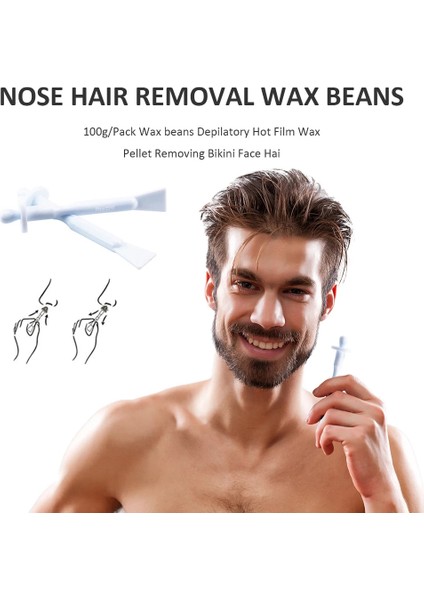 50GBAG Burun Epilasyon Balmumu Fasulye Seti Tüy Dökücü Ağda Pelet Kiti Burun Yüz Saç Düzeltici Güzellik Bakımı Için Temizleme Aracı (Yurt Dışından) modelleri