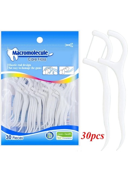 Beyaz Stil Diş Seçtikleri Güzellik Interdental Fırça Ağız Bakımı Tek Kullanımlık Diş Ipi Diş Çubuğu Ağız Bakımı Sakız ve Diş Temizleme Için (Yurt Dışından)