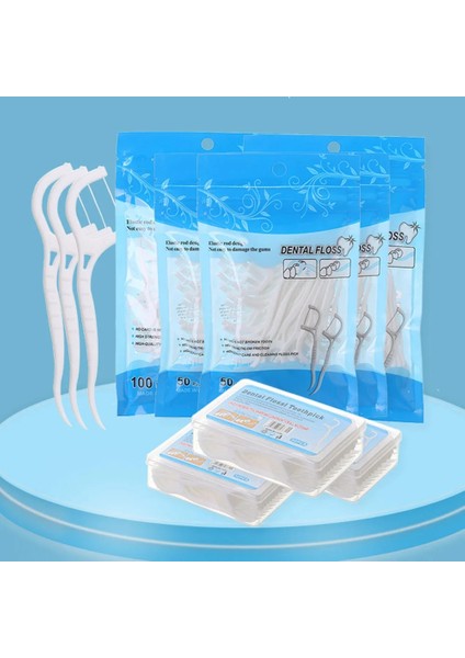 100 Adet-Çanta Tarzı Adet Diş Ipi Pensede Seçtikleri Kürdan Diş Çubuğu Diş Temizleme Diş Arası Fırçası Dental Flok Ağız Hijyeni Bakımı (Yurt Dışından) fiyatları