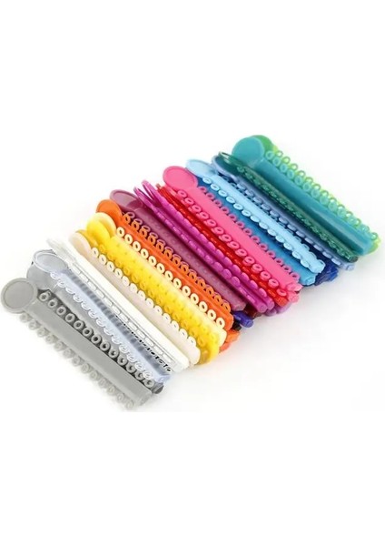 Kırmızı Stil 40 Stickspack Ortodontik Ligatür Bağları Elastomerik 6cm x 1.2cm Renkli Elastik O-Ringler Parantez Lastik Bantlar Aletler (Yurt Dışından)