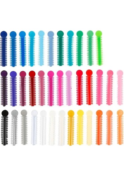 Kırmızı Stil 40 Stickspack Ortodontik Ligatür Bağları Elastomerik 6cm x 1.2cm Renkli Elastik O-Ringler Parantez Lastik Bantlar Aletler (Yurt Dışından)