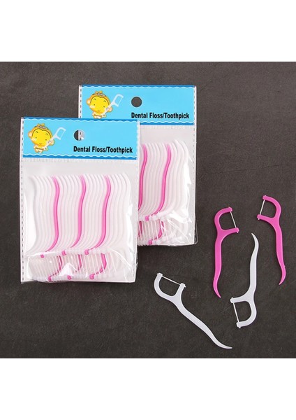 Tek Kullanımlık Ağız Sakızı Diş Temiz Bakım Ipi Iplik Diş Naylon Tel Ipi Plastik Diş Çekme (Yurt Dışından)