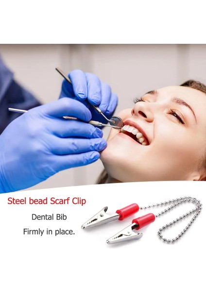Rastgele Renk Stili 1 Adet Peçete Tutucu Diş Laboratuvarı Önlüğü Taşınabilir Klipler Esnek Metal Top Zincir Diş Hekimi Malzemeleri Diş Araçları Rastgele Renk (Yurt Dışından) fiyatları