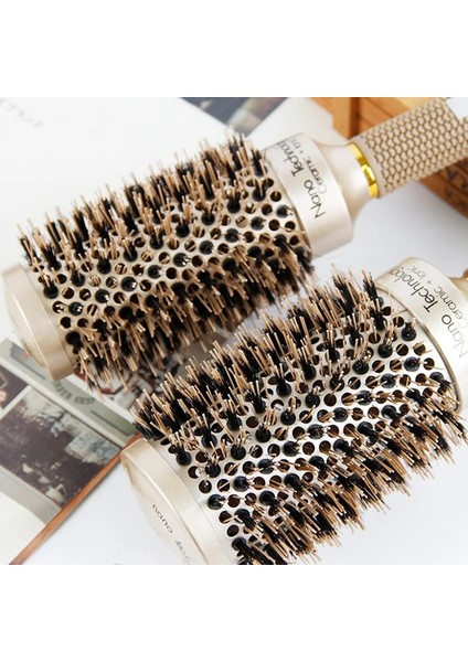 32 Tarzı Yok Saç Şekillendirici Saç Fırçası Naylon Tarak Silindir Kıvırcık Saç Haddeleme Tarak Termal Alüminyum Tüp Yuvarlak Varil Saç Tarak Salon Aracı (Yurt Dışından) modelleri