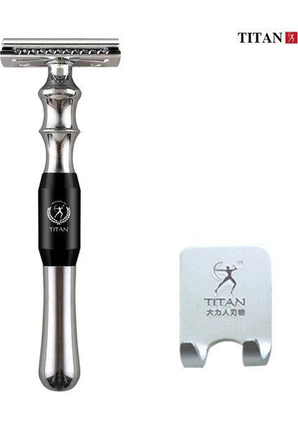 Sr-Gümüş Tarzı Titan Yüksek Li Tıraş Jilet Erkekler Için Güvenlik Jilet, Metal Sap, Tıraş Için Değiştirilebilir Bıçaklı Tıraş Makinesi (Yurt Dışından)