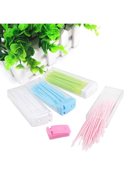 Diğer Stil Kutu Diş Ipi Interdental Fırça Çift Kafa Taşınabilir Seyahat Diş Temizleme Aracı Plastik Kürdan Ağız Sağlığı (Yurt Dışından) fırsatları