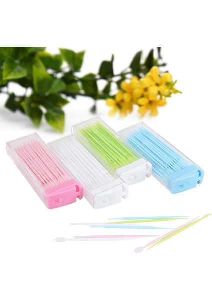 Diğer Stil Kutu Diş Ipi Interdental Fırça Çift Kafa Taşınabilir Seyahat Diş Temizleme Aracı Plastik Kürdan Ağız Sağlığı (Yurt Dışından) indirimleri