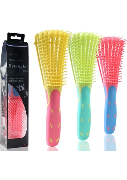 No.3 Tarzı 1 Adet Salon Dolaşık Açıcı Fırça Kıvırcık Saç Ahtapot Tarak Saç Derisi Masaj Tarak Kuaför Fırçaları Saç Şekillendirici Aracı (Yurt Dışından) indirimleri