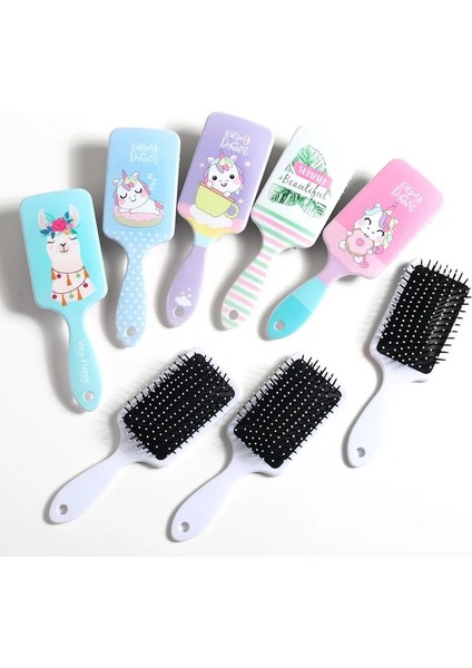 B Tarzı Karikatür Unicorn Sevimli Tarak Kadın Saç Derisi Masaj Tarak Saç Fırçası Islak Düz Kıvırcık Detangle Saç Fırçası Salon Kuaförlük Aracı (Yurt Dışından) fiyatları