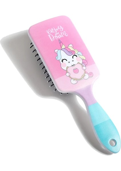B Tarzı Karikatür Unicorn Sevimli Tarak Kadın Saç Derisi Masaj Tarak Saç Fırçası Islak Düz Kıvırcık Detangle Saç Fırçası Salon Kuaförlük Aracı (Yurt Dışından) fırsatları