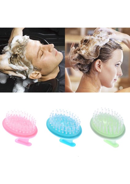 Pembe Tarzı Kafa Şampuan Masaj Fırçası El Saç Derisi Fırçası Yıkama Duş Saç Tarak Mini Kafa Meridyen Masaj Fırçası Baş Masaj Aracı (Yurt Dışından) fiyatları
