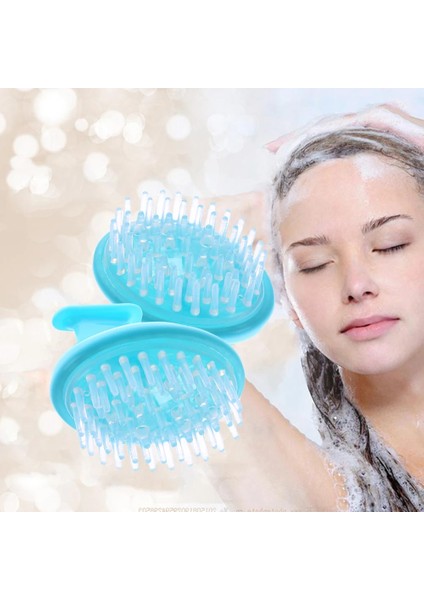 Pembe Tarzı Kafa Şampuan Masaj Fırçası El Saç Derisi Fırçası Yıkama Duş Saç Tarak Mini Kafa Meridyen Masaj Fırçası Baş Masaj Aracı (Yurt Dışından) modelleri