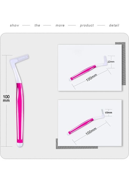 Sarı Stil Et L Şekilli Interdental Fırça Ipi Interdental Temizleyiciler Ortodontik Diş Fırçası Kürdan Ağız Hijyeni Temiz Bakım Aracı (Yurt Dışından) fırsatları