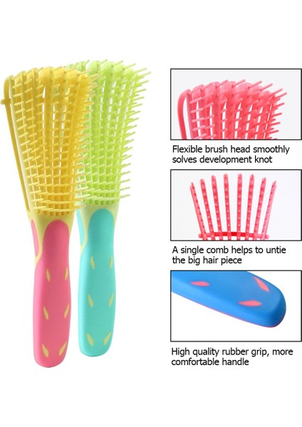 No.1 Tarzı 1 Adet Salon Dolaşık Açıcı Fırça Kıvırcık Saç Ahtapot Tarak Saç Derisi Masaj Tarak Kuaför Fırçaları Saç Şekillendirici Aracı (Yurt Dışından) fiyatları