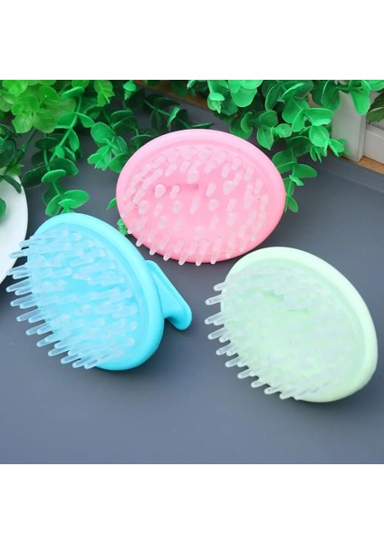 Pembe Tarzı Kafa Şampuan Masaj Fırçası El Saç Derisi Fırçası Yıkama Duş Saç Tarak Mini Kafa Meridyen Masaj Fırçası Baş Masaj Aracı (Yurt Dışından) indirimleri