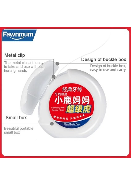 Fawnmu Diş Pensesinde Ağız Hijyeni Diş Temizleme Balmumu Nane Aromalı Kürdan Diş Ipi Makara Dişleri Flosser Diş Temiz (Yurt Dışından) modelleri
