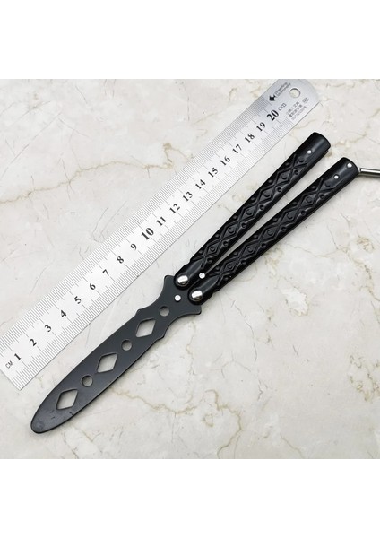 Siyah Stil Paslanmaz Çelik Katlanabilir Tarak Paslanmaz Çelik Uygulama Eğitimi Katlama Bıçağı Donuk Aracı Açık Kamp Bıçağı Tarak Aracı (Yurt Dışından)