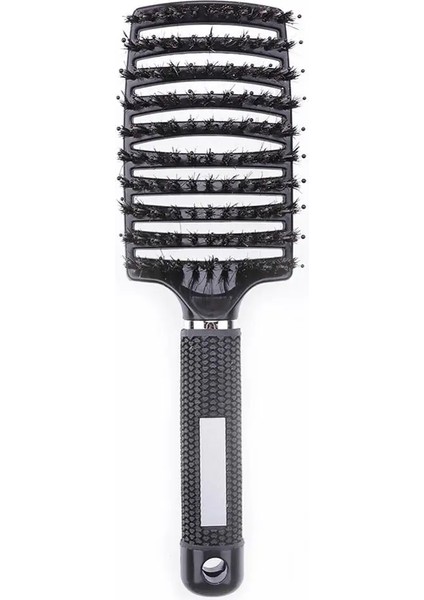 Siyah Stil Saç Derisi Masaj Tarak Saç Fırçası Kıl Kıvırcık Anti Statik Saç Fırçası Salon Kuaförlük Şekillendirici Araçları (Yurt Dışından)