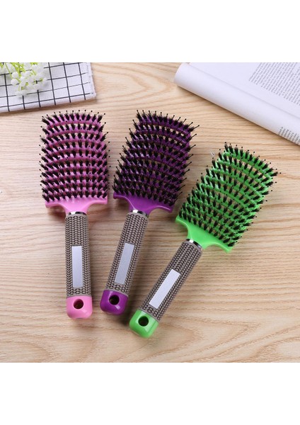 Siyah Stil Saç Derisi Masaj Tarak Saç Fırçası Kıl Kıvırcık Anti Statik Saç Fırçası Salon Kuaförlük Şekillendirici Araçları (Yurt Dışından) fiyatları