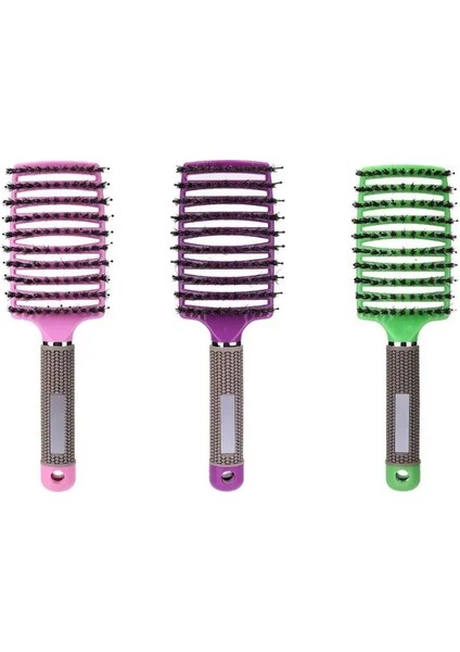 Siyah Stil Saç Derisi Masaj Tarak Saç Fırçası Kıl Kıvırcık Anti Statik Saç Fırçası Salon Kuaförlük Şekillendirici Araçları (Yurt Dışından) modelleri