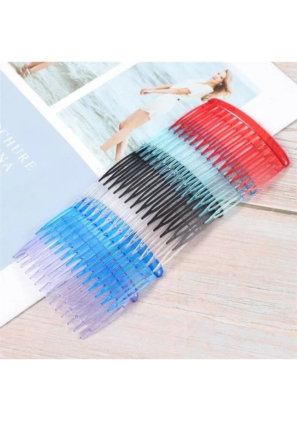 12 Adet Karışık Renk Stili Olorful Plastik Saç Tokası Tarakları Vintage Karışık Renkli Küçük Saç Yan Tarakları Lady Için Ekleme Tarakları (Yurt Dışından)