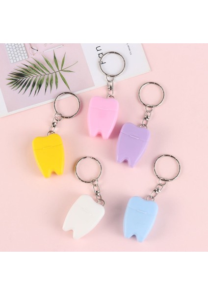 -Rastgele Renk- Tarzı Taşınabilir Diş Ipi Diş Temiz Anahtarlık Anahtarlık Seyahat 15M Rastgele Renk 15M (Yurt Dışından) fırsatları