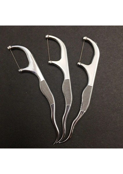 Çoklu Stil 3 Adet Kürdan Seti Diş Ipi Paslanmaz Çelik Flosser Ev Taşınabilir Metal Diş Ipi Aracı Kullanımlık Ağız Temizleme Bakım Malzemeleri (Yurt Dışından) modelleri