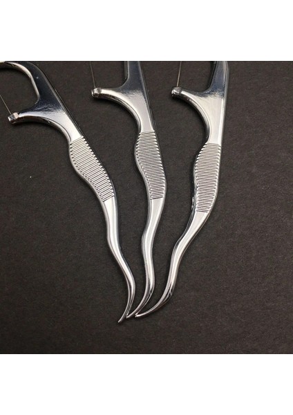 Çoklu Stil 3 Adet Kürdan Seti Diş Ipi Paslanmaz Çelik Flosser Ev Taşınabilir Metal Diş Ipi Aracı Kullanımlık Ağız Temizleme Bakım Malzemeleri (Yurt Dışından) indirimleri