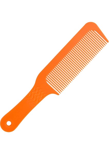 Turuncu Tarzı Profesyonel Dalgalı Diş Salonu Kuaför Stilisti Kesme Makası Düz ​​kıvırma Saç Dolaşık Açıcı Tarak Konik Solmaya Karışım Düz Üst Kesim (Yurt Dışından)