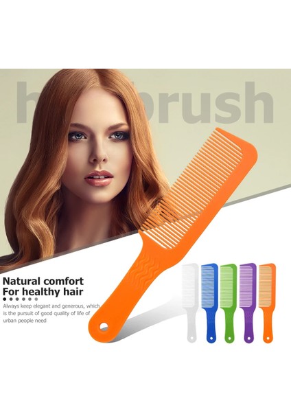 Turuncu Tarzı Profesyonel Dalgalı Diş Salonu Kuaför Stilisti Kesme Makası Düz ​​kıvırma Saç Dolaşık Açıcı Tarak Konik Solmaya Karışım Düz Üst Kesim (Yurt Dışından) fiyatları