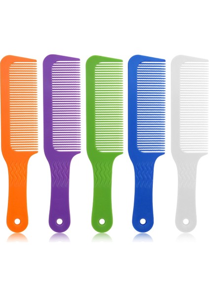 Turuncu Tarzı Profesyonel Dalgalı Diş Salonu Kuaför Stilisti Kesme Makası Düz ​​kıvırma Saç Dolaşık Açıcı Tarak Konik Solmaya Karışım Düz Üst Kesim (Yurt Dışından) indirimleri