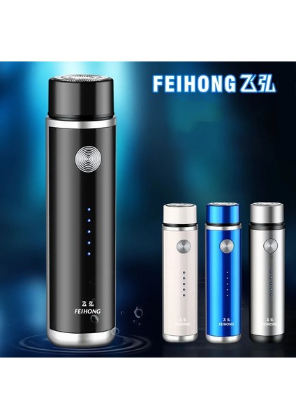 Siyah Stil Mini Elektrikli Tıraş Makinesi Erkekler Için Taşınabilir Elektrikli Tıraş Bıçağı Sakal Bıçağı USB Şarj Erkek Tıraş Makineleri Yüz Vücut Tıraş Bıçağı (Yurt Dışından)
