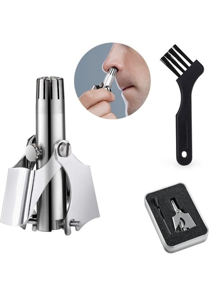 Kutu Fırça Stili ile 1 Adet Paslanmaz Çelik Manuel Burun Saç Düzeltici Veya Profesyonel Burun Sökücü Clipper Kesici Burun Kulak Saç Düzeltici Tıraş Makinesi (Yurt Dışından) fırsatları