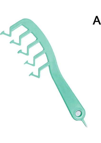 Yeşil Stil Z Şekilli Tarak Saç Yarık Tarak Kıvırcık Patlama Şekillendirici Puf Kuaförlük Tarak Salon Saç Şekillendirici Kız Ev Kuaför Saç Güzellik (Yurt Dışından)