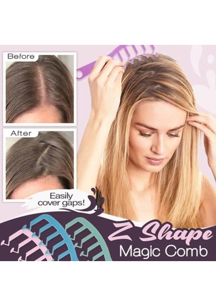 Yeşil Stil Z Şekilli Tarak Saç Yarık Tarak Kıvırcık Patlama Şekillendirici Puf Kuaförlük Tarak Salon Saç Şekillendirici Kız Ev Kuaför Saç Güzellik (Yurt Dışından) modelleri