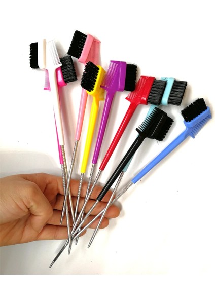 3 Adet Renk D1 Stili 3 x Kenar Kontrol Fırçası Magic Collection Çift Taraflı Kenar Tarak Damatlar Pürüzsüz Kuaförlük Güzellik Araçları (Yurt Dışından) fiyatları