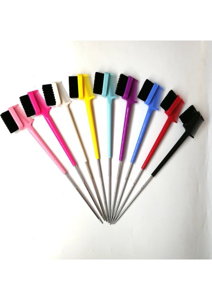 3 Adet Renk D1 Stili 3 x Kenar Kontrol Fırçası Magic Collection Çift Taraflı Kenar Tarak Damatlar Pürüzsüz Kuaförlük Güzellik Araçları (Yurt Dışından) modelleri