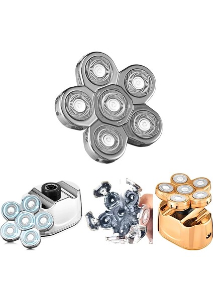 Altın-2 Adet Tarzı Yedek Erkekler Tıraş Makinesi Başlığı Elektrikli Tıraş Makinesi 6 Kesici Yedek Tıraş Bıçağı Akıllı Yüzer Ekstra Kafa Paslanmaz Çelik (Yurt Dışından) modelleri