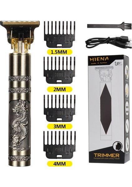 Ejderha Tarzı Erkekler Için Elektrikli Erkek Tıraş Makinesi Düzeltici Berber Jilet Akülü T9 Saç Kesme Makinesi Sakal Düzeltici Tıraş Makinesi Kablosuz (Yurt Dışından)