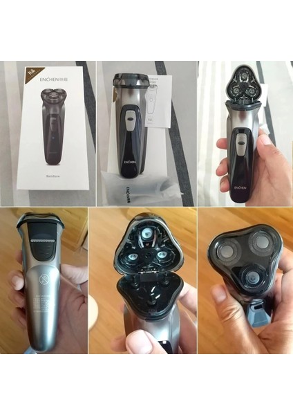 Gümüş Tarzı Elektrikli Tıraş Makinesi Erkek Jiletli Sakal Düzeltici Tıraş Makinesi Erkekler Için Mi Youpin Taşınabilir Tıraş Makinesi Saç Kesme Makinesi Yüz Epilato (Yurt Dışından) fırsatları