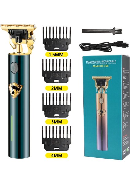 Beyefendi3 Stili Erkekler Için Elektrikli Erkek Tıraş Makinesi Düzeltici Berber Jilet Akülü T9 Saç Kesme Makinesi Sakal Düzeltici Tıraş Makinesi Kablosuz (Yurt Dışından)