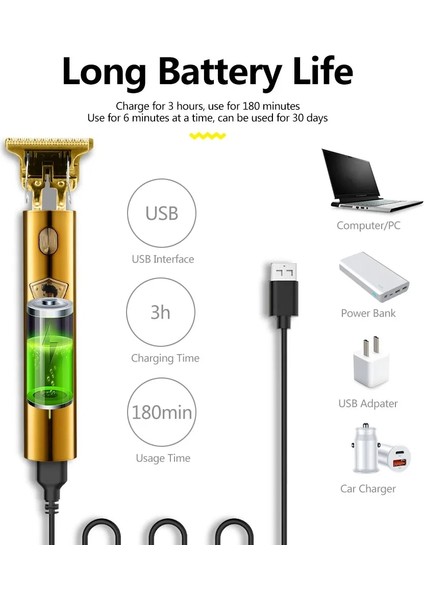 Beyefendi3 Stili Erkekler Için Elektrikli Erkek Tıraş Makinesi Düzeltici Berber Jilet Akülü T9 Saç Kesme Makinesi Sakal Düzeltici Tıraş Makinesi Kablosuz (Yurt Dışından) indirimleri
